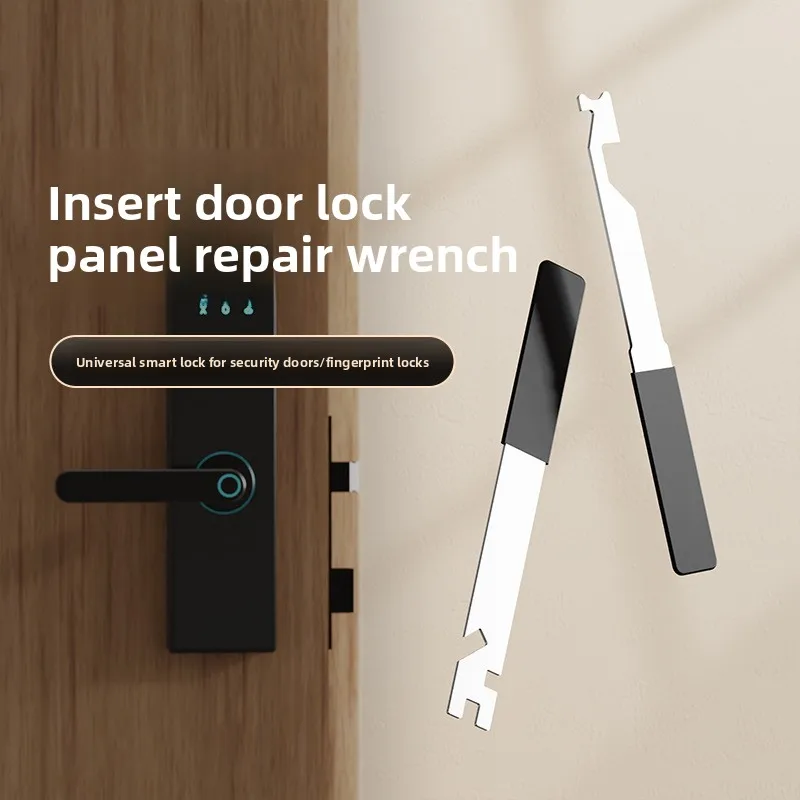 New anti-theft door smart fingerprint lock key lock repair tool screwdriver insert door lock panel repair wrench