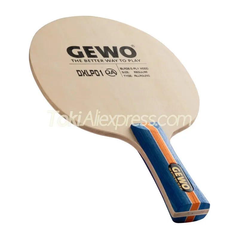 Original GEWO DXLP01 Table Tennis Blade Racket (Light Weight, 5 Ply Wood Allround) Ping Pong Bat Paddle