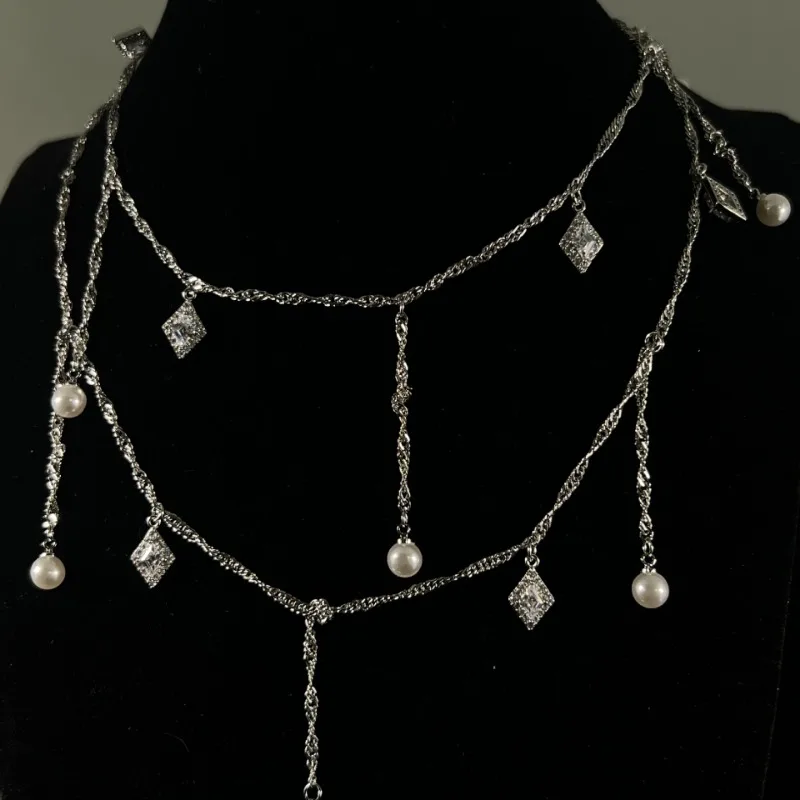 

Летнее обязательное ожерелье-цепочка на талию Two Wear Seiko Niche Design Легкая роскошная цепочка на ключицу премиум-класса