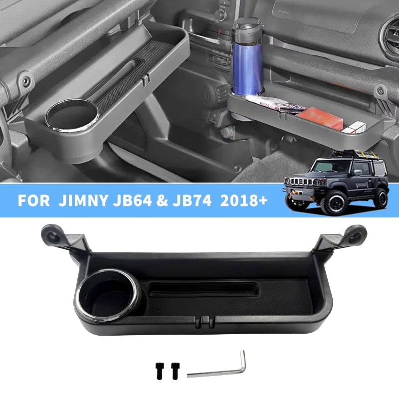 

Car Passenger Storage Box Expanded Tray Drink Holder For Suzuki Jimny JB64 JB74 3/5 Door 2019 2020 2021 2022 2023 2024 2025