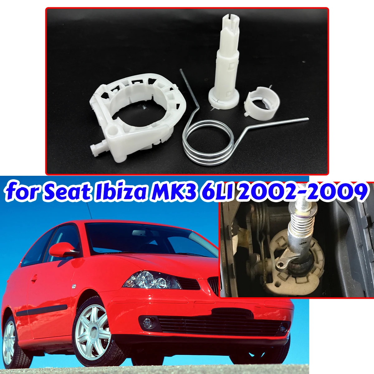 

Bushing Fix Shift Arm Bearing Shell Shifter GearBox Stick Lever Rod Spring for Seat Ibiza MK3 6L1 02-2009 MT Accessories Socket