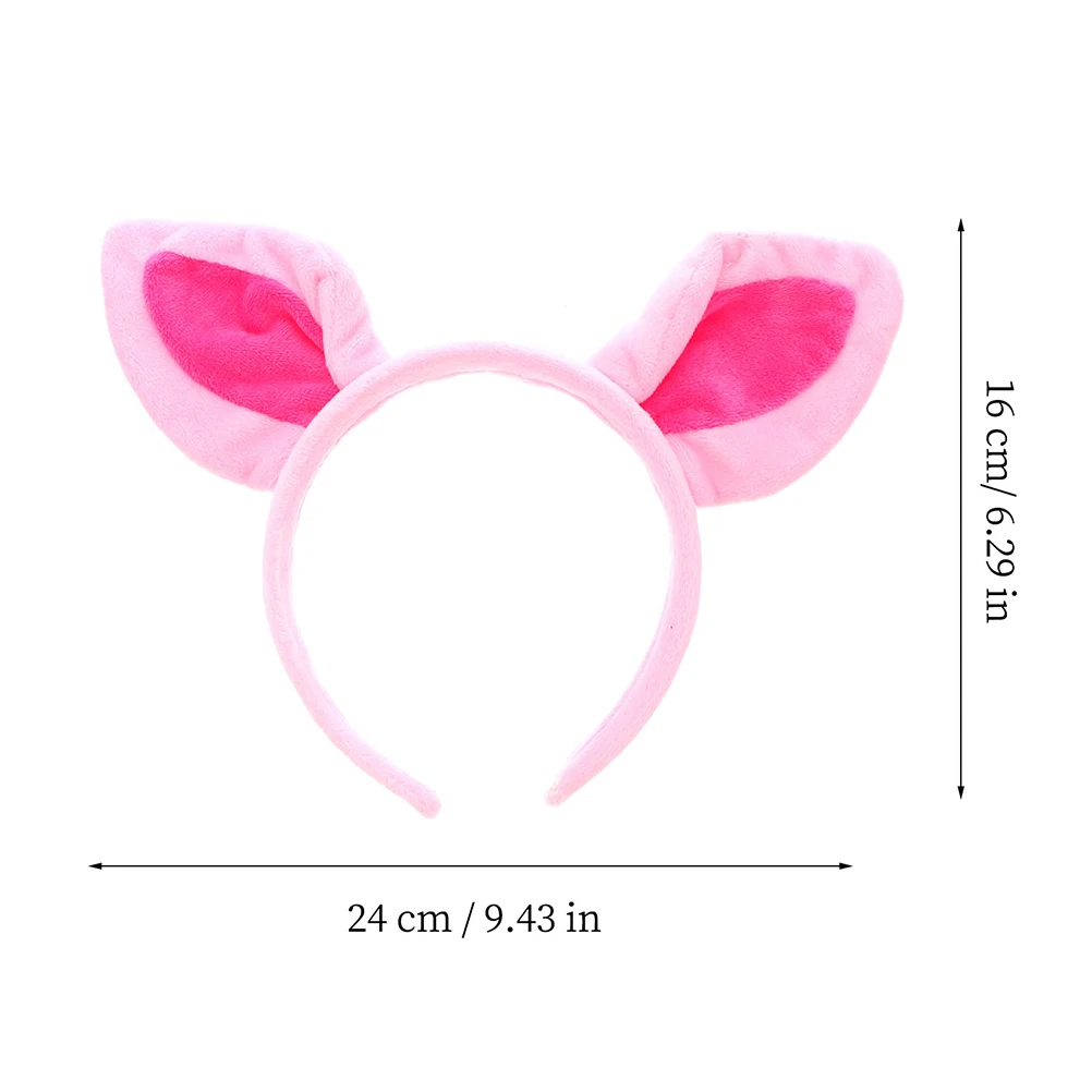 

1 set Pig Nose Set Pink Animal Ears Hair Hoops Halloween Party Accessories Cosplay Pig Costumes Set Props