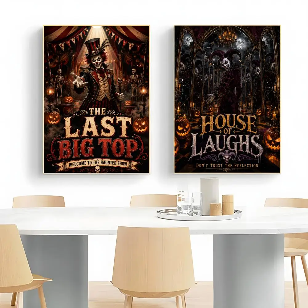 Halloween Joker Poster Wall Art Print Decorative Mural Home Decor Gift Unframed