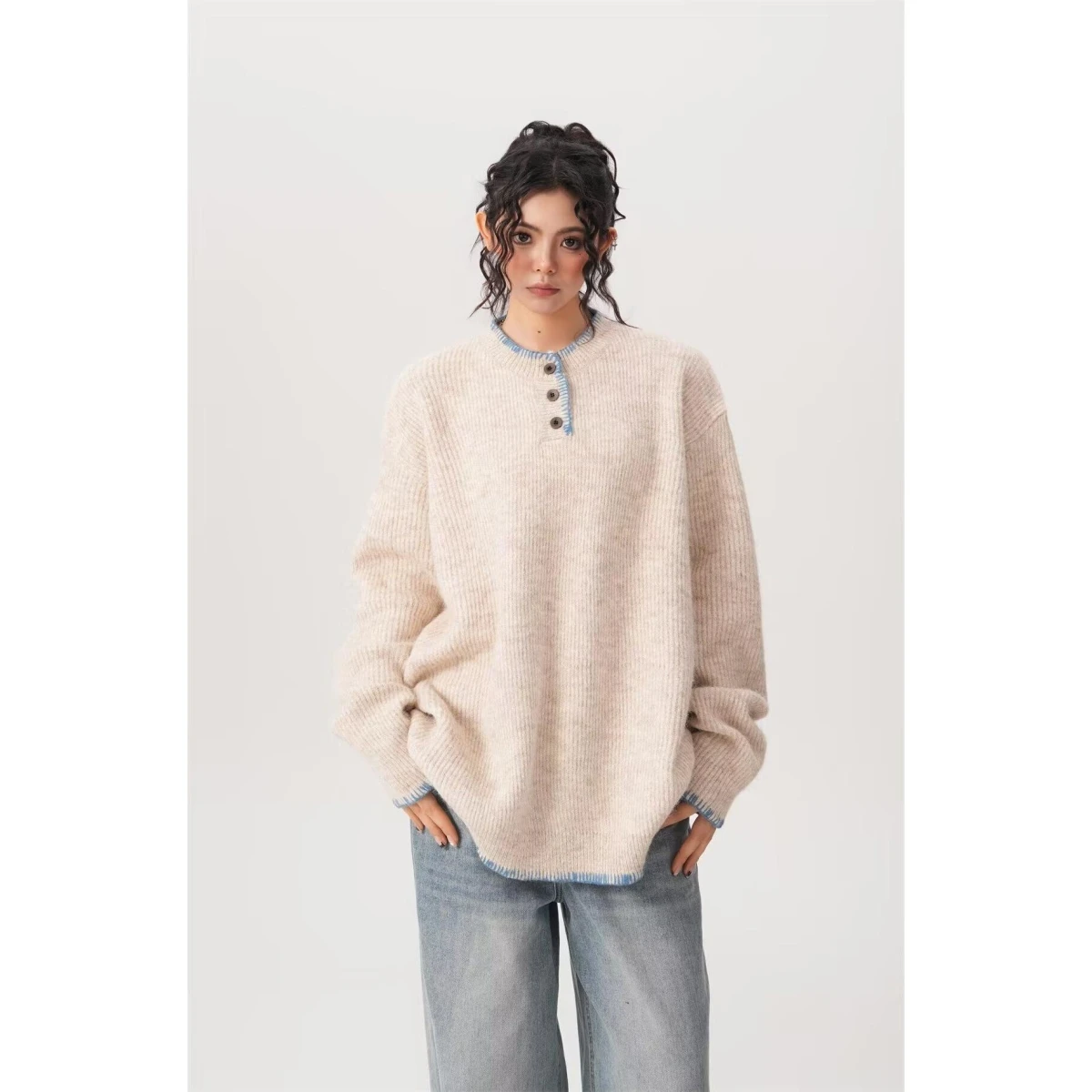 

Американский вязаный свитер с V-Ne, кардиган, мужской цветной повседневный свободный крой, зимняя верхняя одежда, дышащий полиэстер