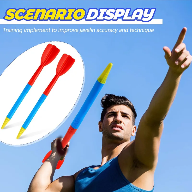 

2pcs Fun Athletics Sports Equipment Throwing Soft Plastic Practice Javelin Physical Training Sport Javelin