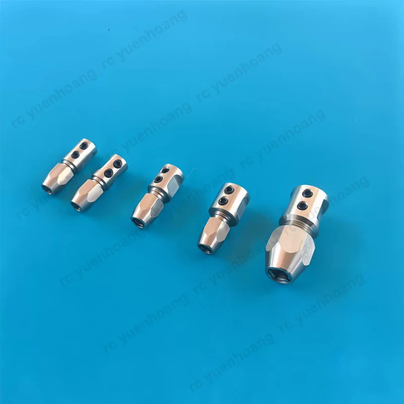 1PCS Stainless Steel Drive Shaft Coupler Propeller Motor Shafts Linkage Connector 3.18-4mm 5-4mm 8-6.35mm for RC Electric Boat