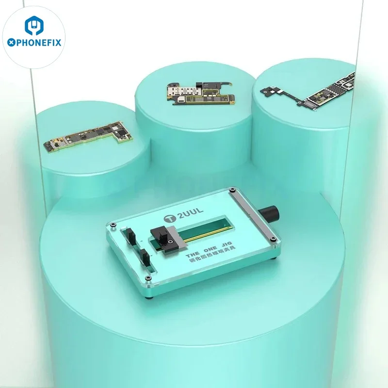 Dispositivo per scheda madre 2UUL THE ONE Jig con supporto PCB per superficie in vetro temperato resistente al calore per riparazione saldatura IC