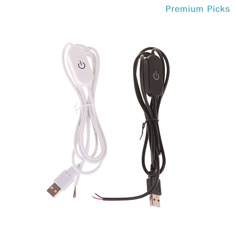 portable2A 5V USB Touch Dimming Switch Cable 1.5M USB 2.0A To 2 Wire Output 5-100% Dimmer Controller