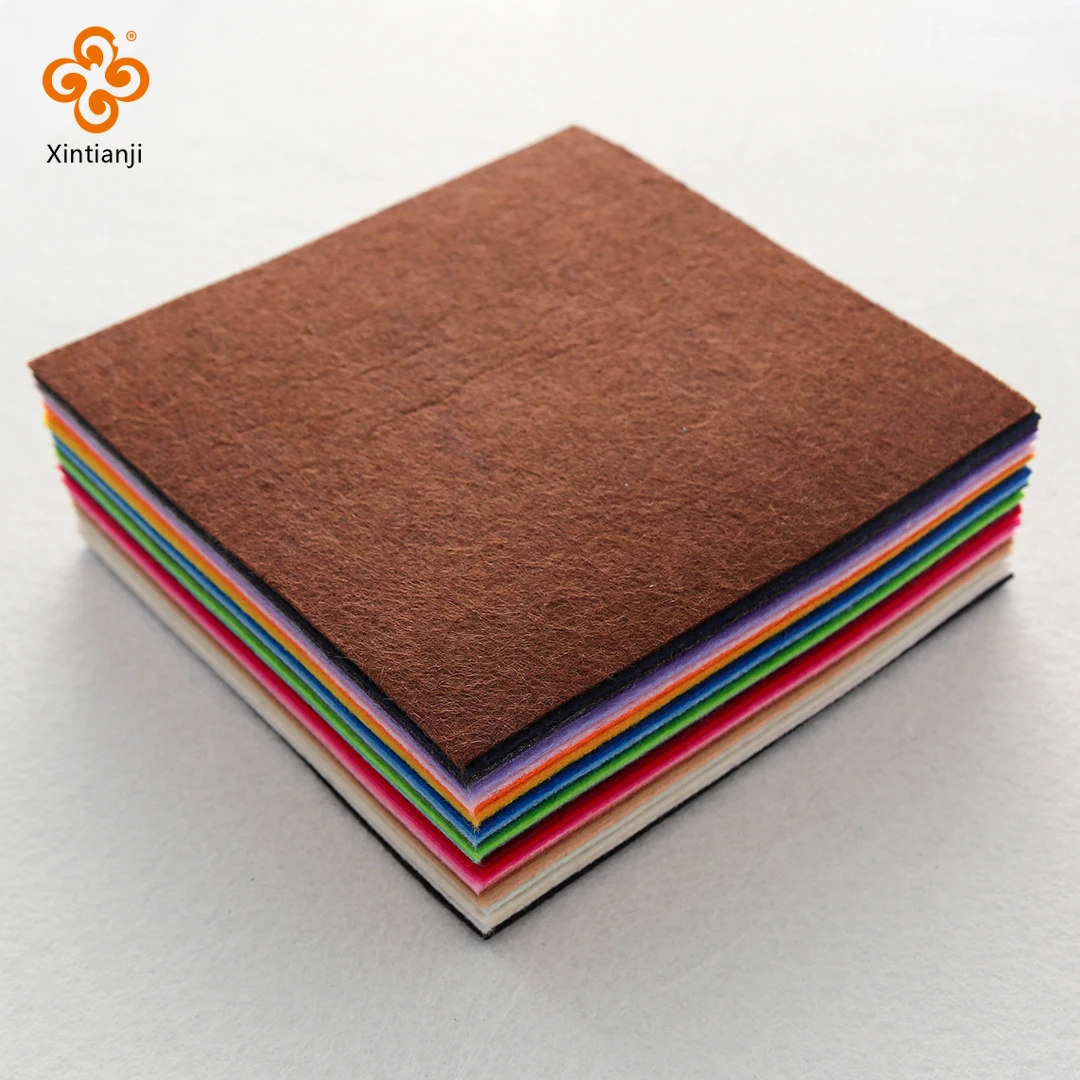 40/22 Pieces 10x10cm/15x15cm/30x30cm Soft Felt Fabric Non-Woven DIY Felt Fabric Arts Crafts Sewing Children\'s Handmade Materials