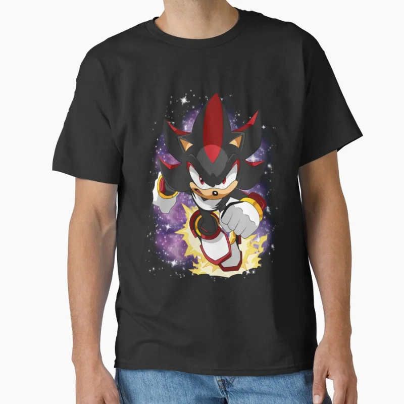 

1021 Sonic The Hedgehog Shadow Paint Birthday Gift T-Shirt Y2K clothes Cartoon Graphic tee Short Sleeve Apparel All size tops