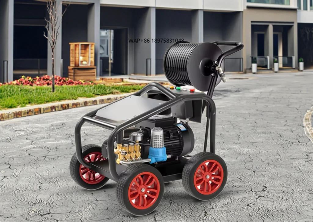 

High Flow Variable Frequency Pipe Cleaning Machine - 22LPM, Low Noise, Suitable for 50mm-200mm Pipelines