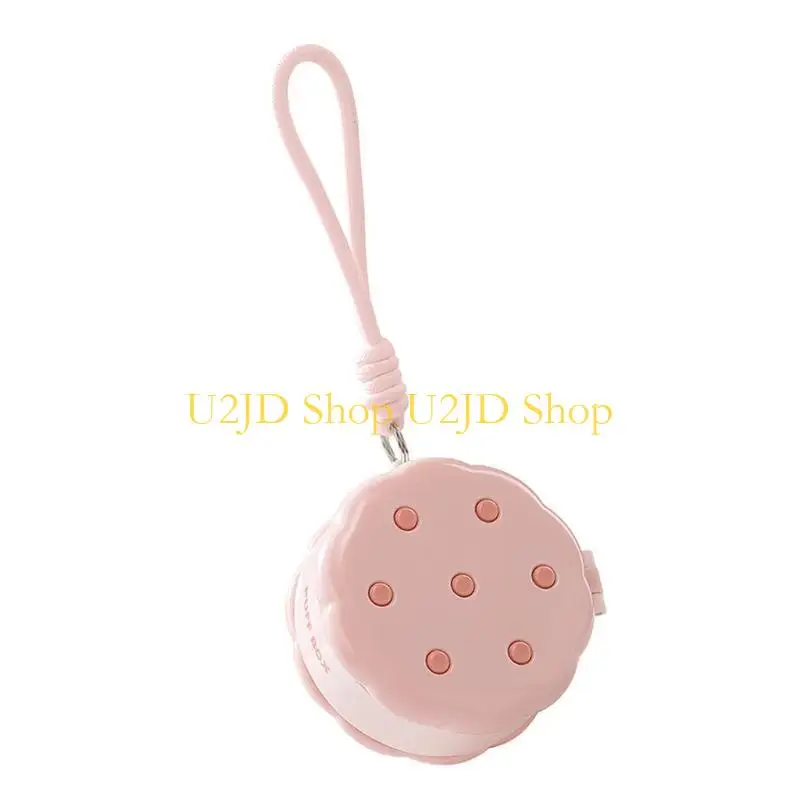 U2JD ABS Makeup Sponge Organizers Double Layer Design Travel Essential Cosmetic Storage Box Holder With Secure Seal Lid
