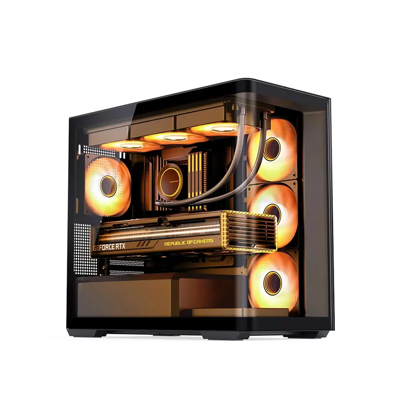 

JONSBO D300 Seaview ATX Full Tower ARGB Gaming Computer Case With Curved Tempered Glass Side Panel-Stock