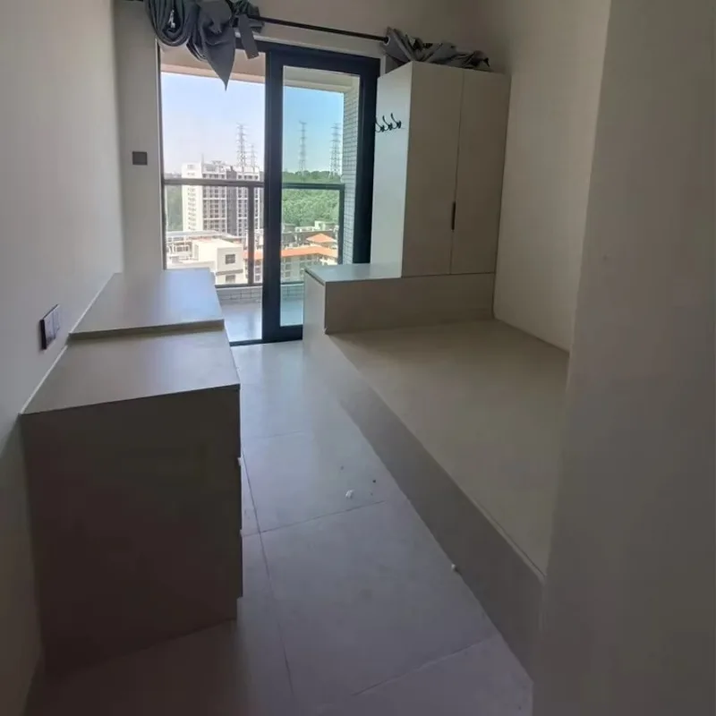Custom Modern Simple Villa Standard Room Bedroom Furniture Set Single Bed Combination with Cabinetry for Apartment Use