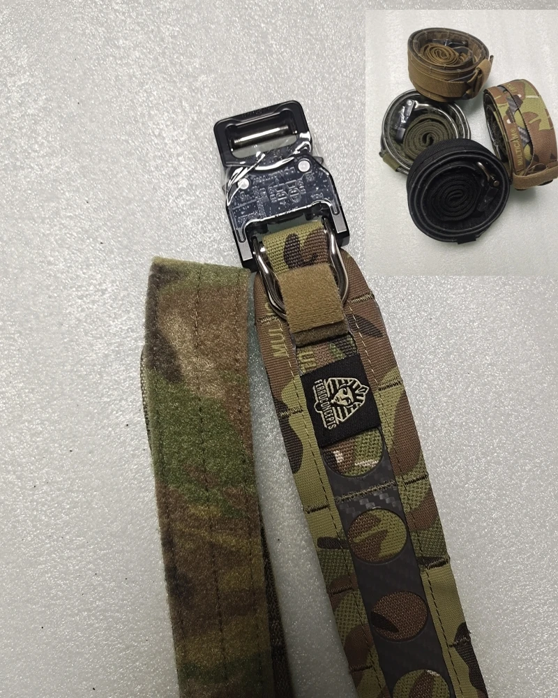 NONE Outdoor-Ausrüstung Ferro Concept Style Gürtel Bisonform taktischer Schnellverschluss innen außen Doppelschicht-Hüftgurt