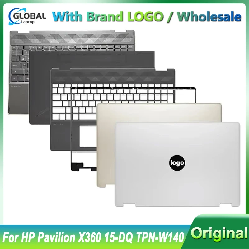 New for HP Pavilion X360 15-DQ TPN-W140 LCD Back Cover Front Bezel Palmrest Keyboard Cover Bottom Case L53034-001 L53033-001