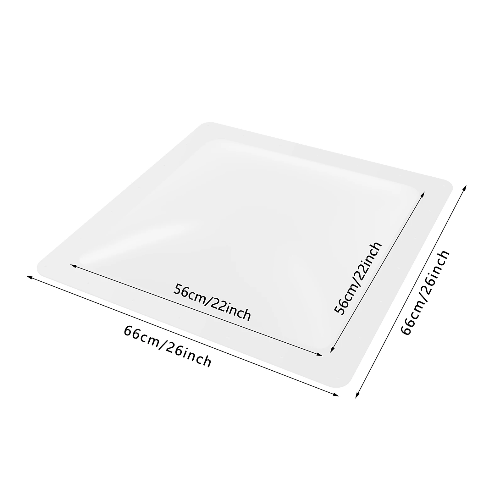 

Прозрачный ПК 26*26 дюймов, внешний купол для мансардного окна для автофургона, подходит для мансардного окна для универсальных автофургонов, кемперов