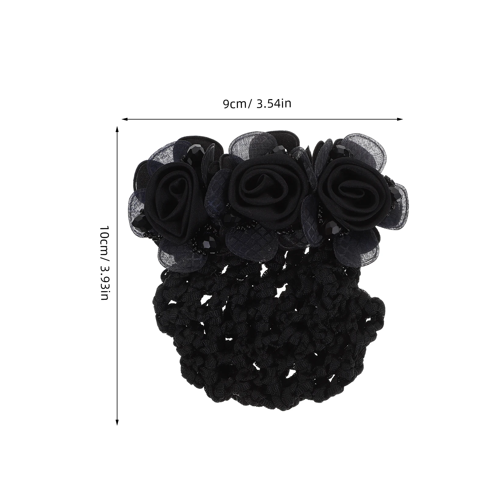 

Flower Net Hair Clip Red Coarse Mesh Women Hairnets Bun Cover for Stage Cosplay Ballet Nurse Stewardess Waitress for Buns