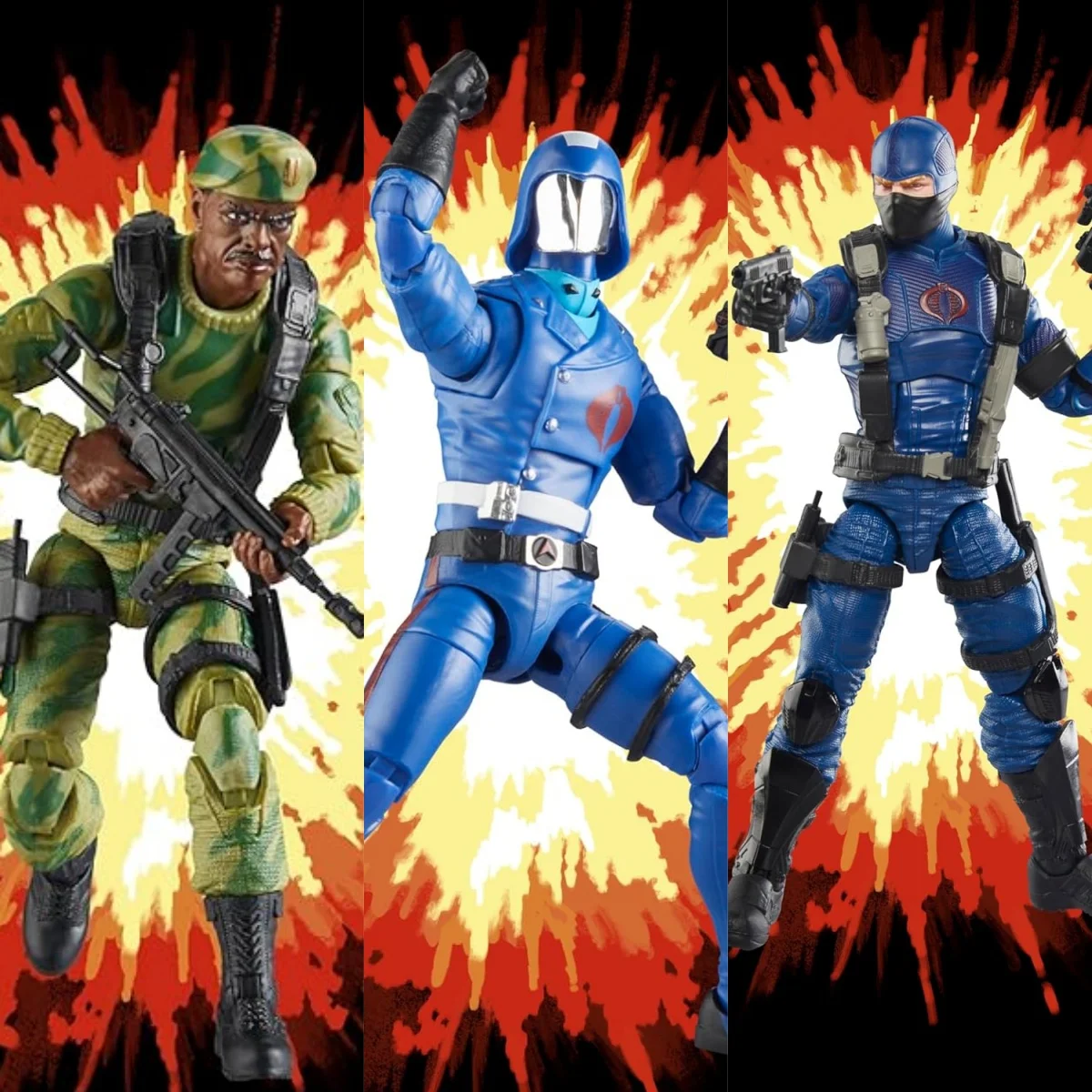 

Hasbro G.I. Joe Classified Series Retro Cardback SGT. Stalker Trooper Cobra Commander Collectible 6 Inch Action Figure Toy Gift