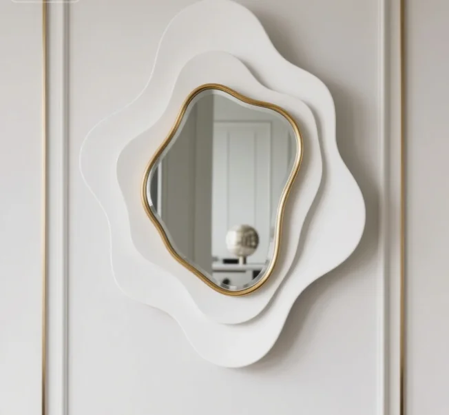 80X63CM Large Modern Bathroom Bedroom Makeup Home Decor Bathroom Frame Mirror Wall Hanging Dropshipping Wholesale Discount DDP