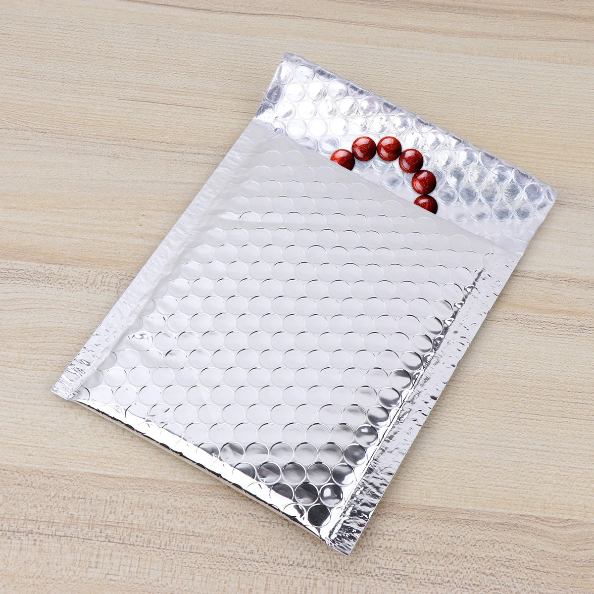 Sac enveloppe à bulles argentée, 28 pièces, matériau pour animaux de compagnie, sac d'emballage étanche et antichoc pour Express