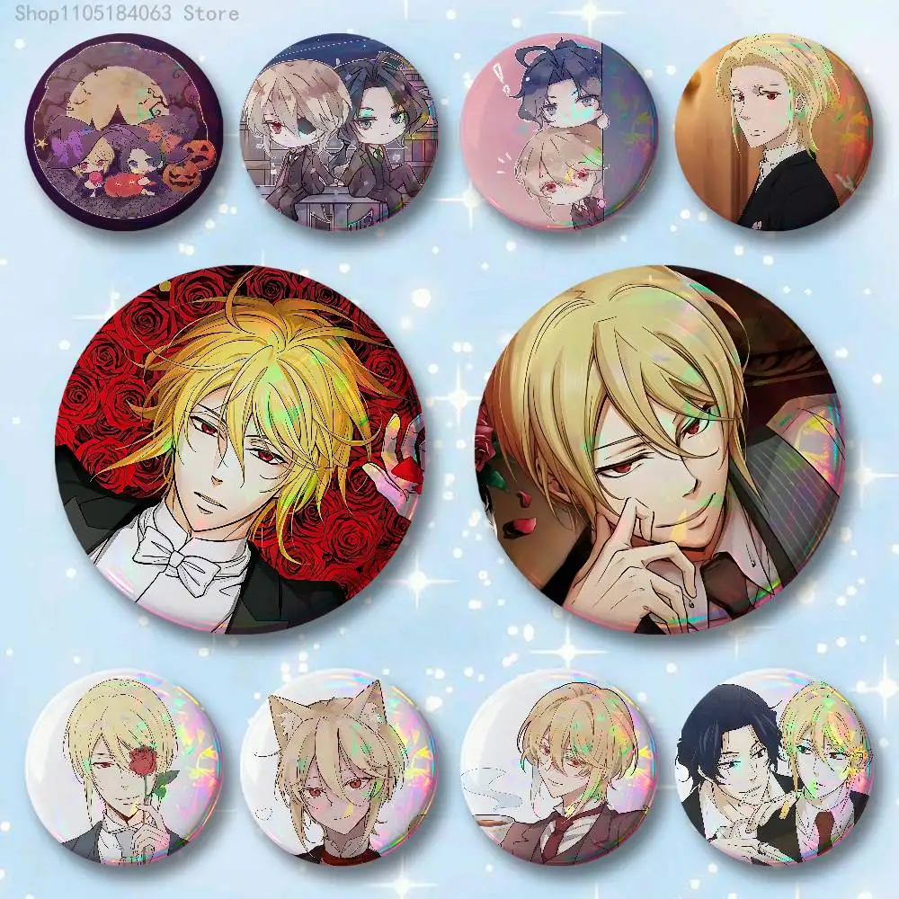 

William James Moriarty Badges 25 32 44 58 75 mm Round Cosplay Pin Bag Decor Fans Collect Friends Gifts Brooch Souvenir