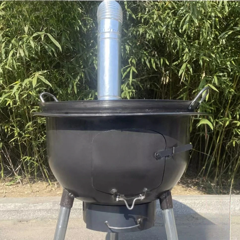 Household firewood burning outdoor portable firewood stove multi-function smokeless large pot platform