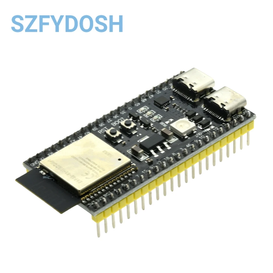 ESP32-S3 Placa de Desenvolvimento, Módulo WiFi para Arduino, ESP, IDF, ESP32-S3-WROOM-1, N8R2, N16R8, 44Pin, Tipo-C, 8M, PSRAM, ESP32, S3