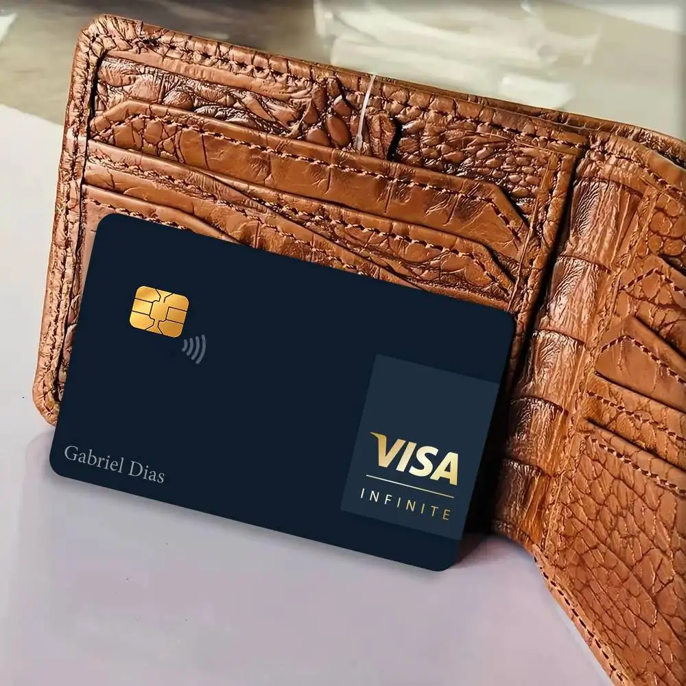 Fashion print V-Visa Credit   Spend or Save Funny Shell Ultra Thin No Fade Sticker Cover Film for Debit Credit Card