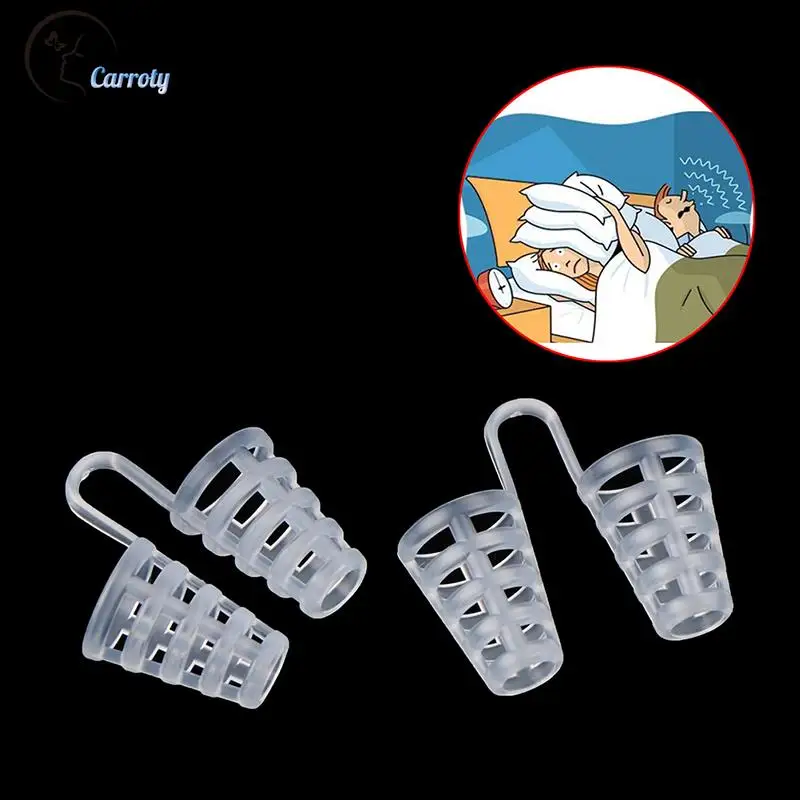 2Pcs Anti Snoring Nose Vents Stop Clip Anti Snore Sleep Nasal Dilators Device