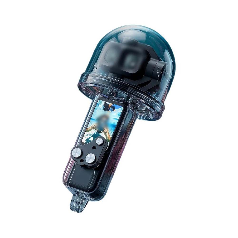 For DJI Pocket 4 Pro 50M Waterproof Shell - Clear Polycarbonate Diving Case For Underwater Filming Outdoor Activities