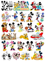 Disney MICKEY MOUSE piccoli adesivi per abbigliamento per bambini ferro sulle toppe vinile a trasferimento termico