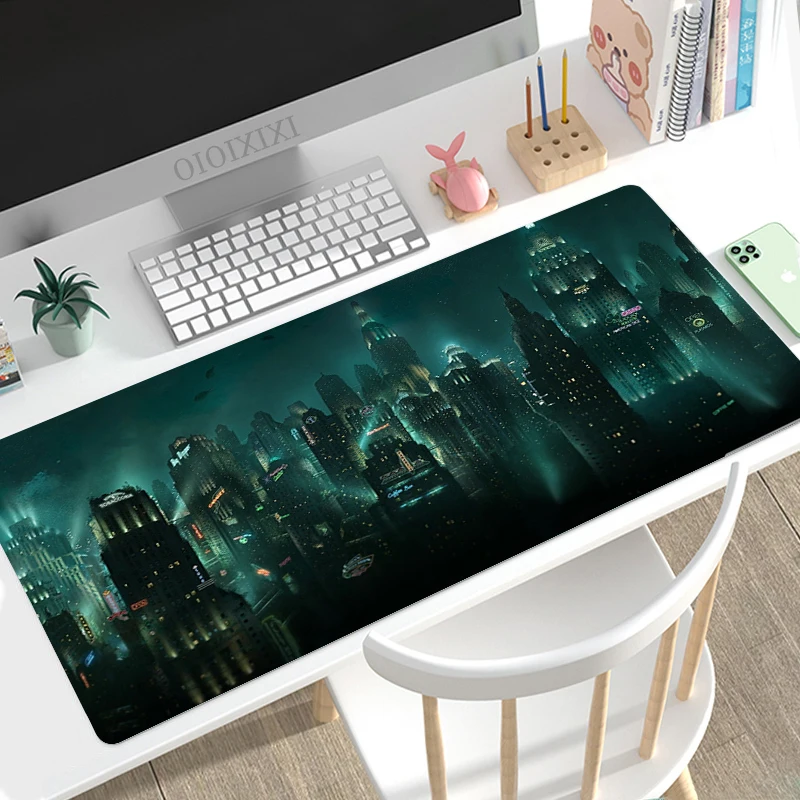 Bioshock Mouse Pad Gaming XL Home New Computer Mousepad XXL Playmat Carpet Office Non-Slip Natural Rubber Computer Mice Pad