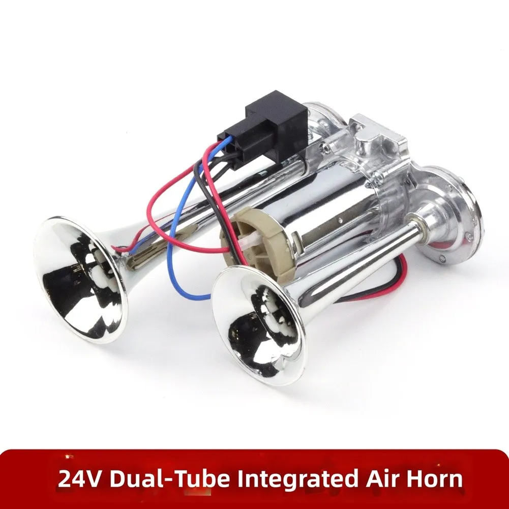 12V 24V Air For Horn with For Chrome-Plated Exterior for Broad Vehicle Compatibility Including SUVs Buses Yachts and Trailers