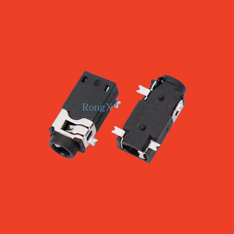 100pcs/ PJ-234 power socket 2.5 earphone interface 4-pin patch 2 fixed pin Ф 2.5MM socket