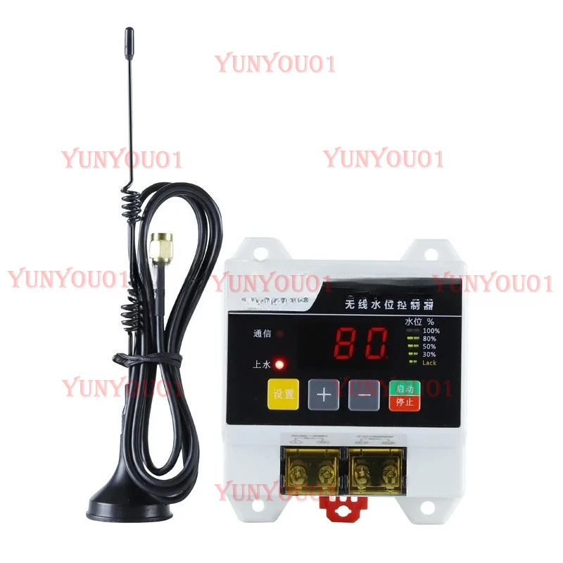 

Wireless Remote Water Level Controller, Water Pump, Water Tank, Tower, 220V, Remote Liquid Level Sensor Switch