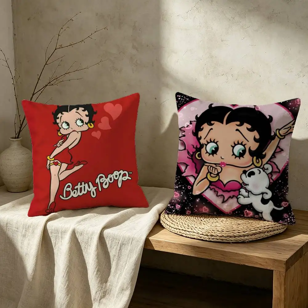 B-Betty Cute B-Boop Pillow Case for Sofa Living Room Home office Decor Protective Cover