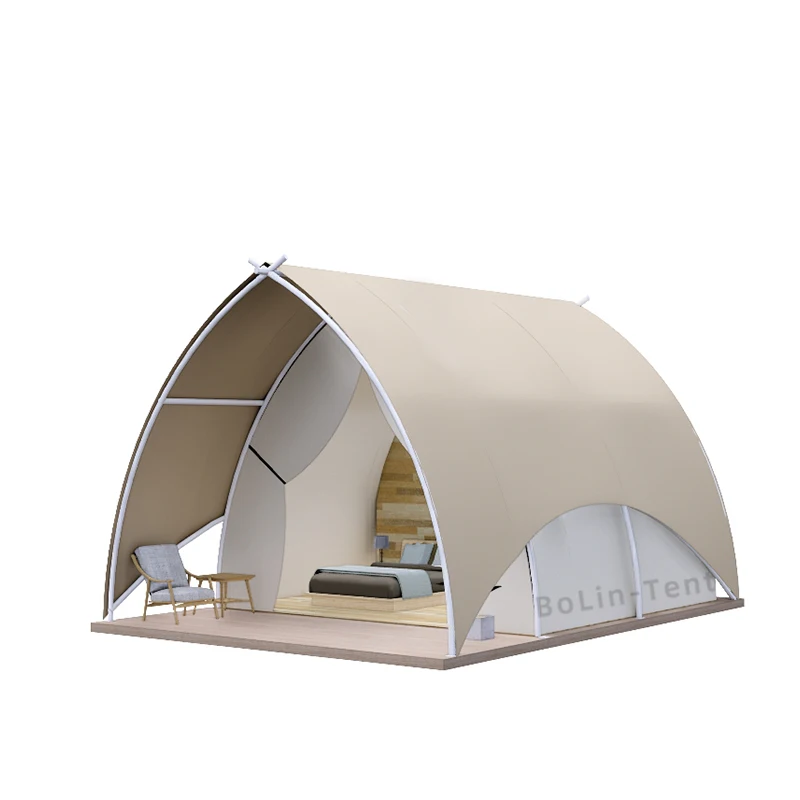 Outdoor Desert Sailing Shape Restaurant Tent Waterproof Camping Safari Tent Glamping Tent For Resort