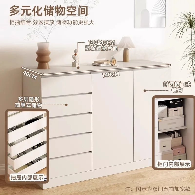 Dining side cabinet integrated chest against the wall Living room locker Bedside locker Multi-layer storage cabinet