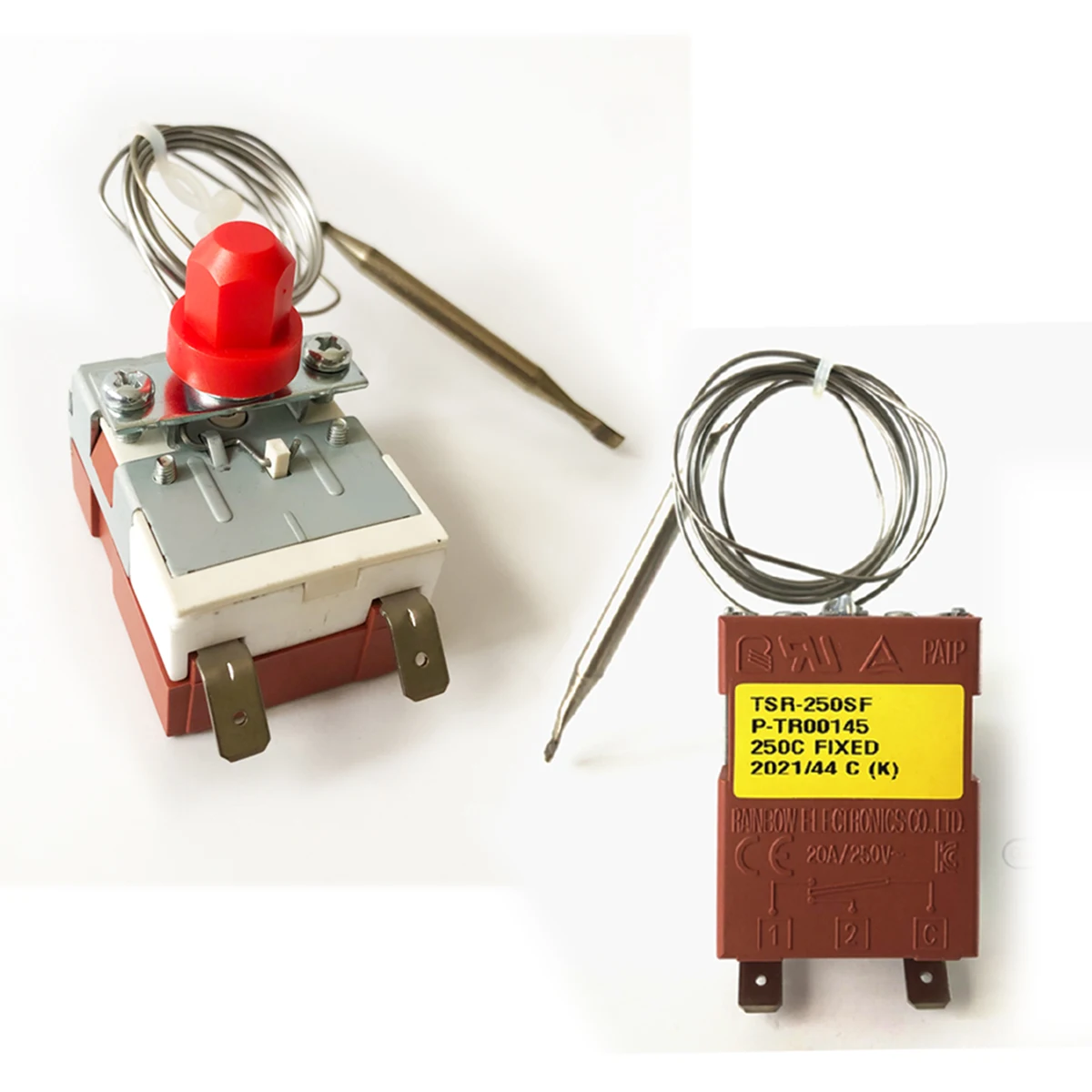 Capillary Thermostat Bulb Thermometer Fixed High Temperature Safety Limiter Control Switch Manual Reset TSR- For Oven Heater