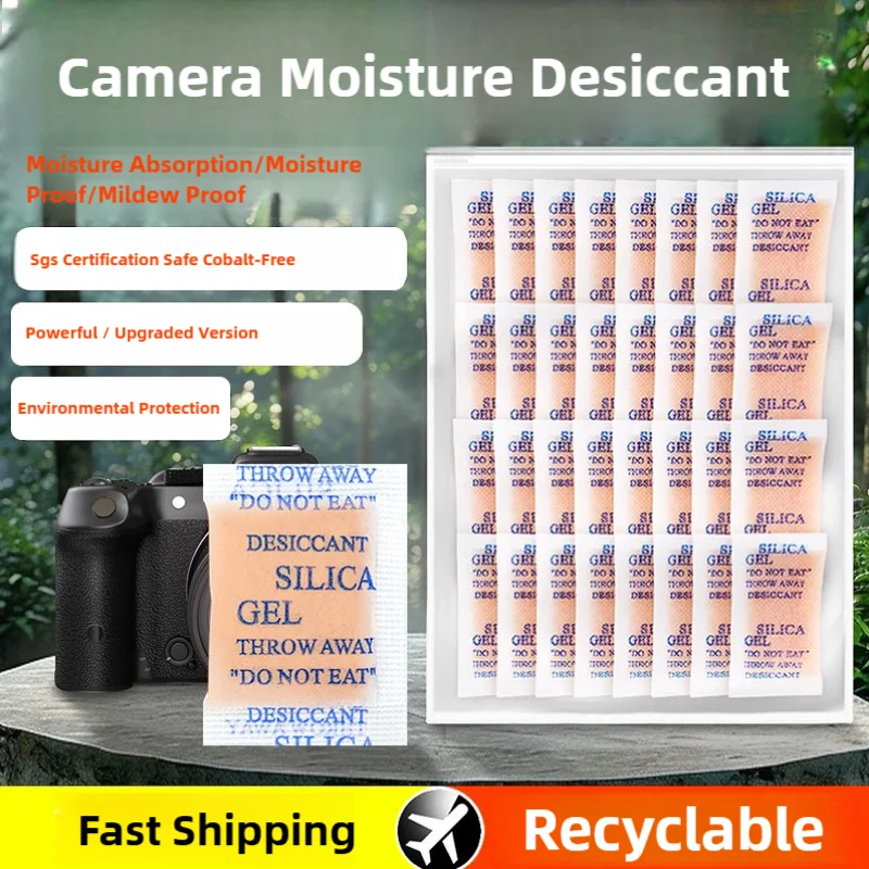Orange Waterproof Reusable Silica Gel Beads Bottles 10 g 50 Package Moisture Absorber Electronic Product Desiccant Dehumidifie