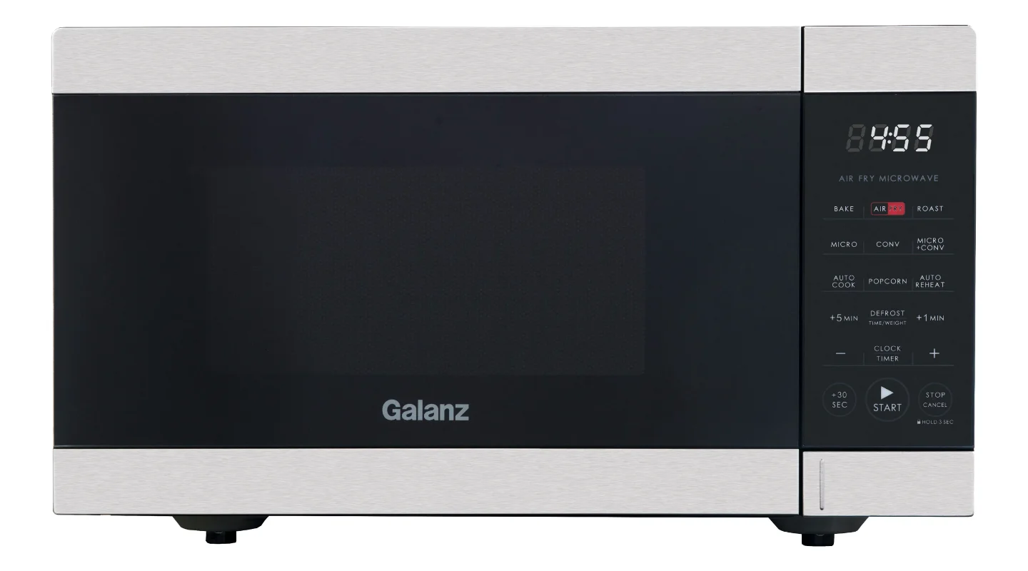 Galanz-Micro-ondes à air de 0.9 pieds cubes, 900 Watts, acier inoxydable