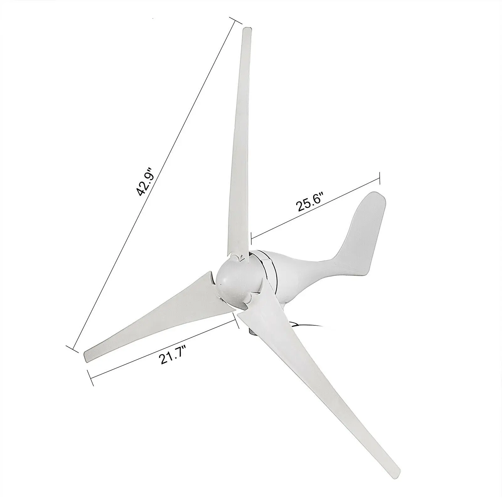 Imagem -06 - Turbina Eólica 12v 24v Gerador Elétrico para Casa Lâminas Controlador Pwm Universal Turbina Elétrica Eólica Vertical