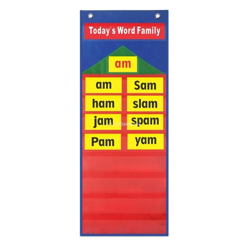 Phonics and Word Family Pocket Chart Word Building Chart Kid Learning Material Dropship