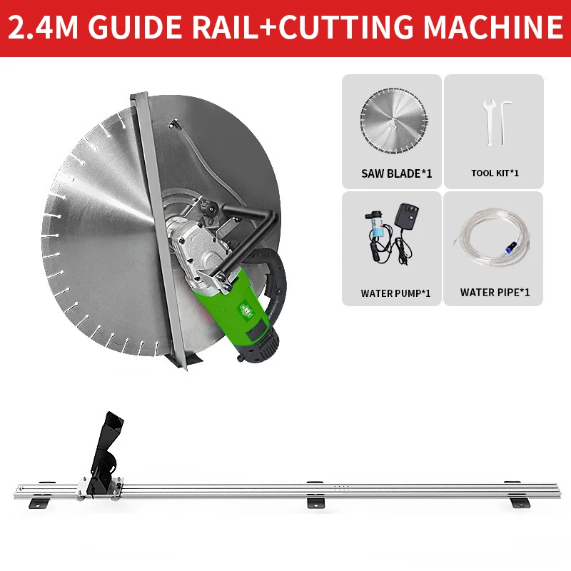 Imagem -04 - Máquina de Corte de Parede Totalmente Automática Máquina de Sulco de Concreto Reforçado de Aço Porta e Janelas de Entalho com Trilho Deslizante