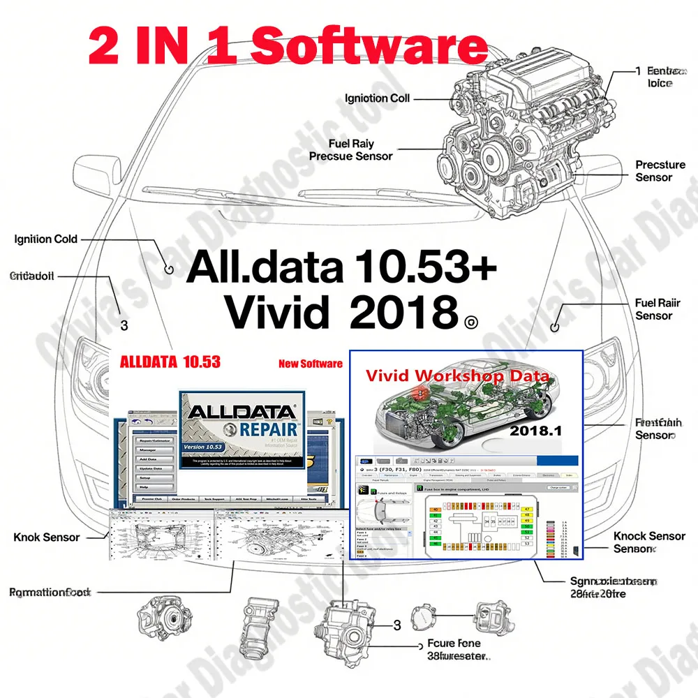 

Vivid 2018 workshop data OBD2 Scanner tools + ALLDATA 10.53 Repair Software Car accessories Diagnostic Tool with Wiring Diagrams
