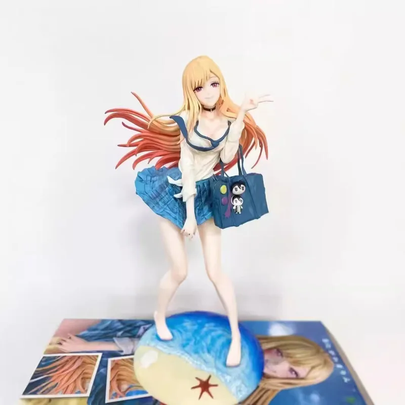 

Charming Lovely Kawaii Cute PlayfulGirl Anime Figure School Uniform Style Beach Base Pvc Collectible Statue For Anime Otaku Fans
