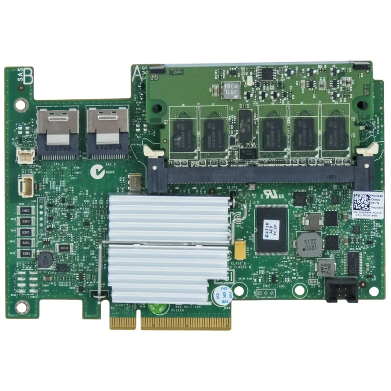 وحدة تحكم غارة أصلية لـ DELL H700 SATA3 ، PCIe X8 ، PCI-Express ، 6 Gbps SAS ، 1G Cache ، جودة عالية ، 0H2R6M 0XXFVX