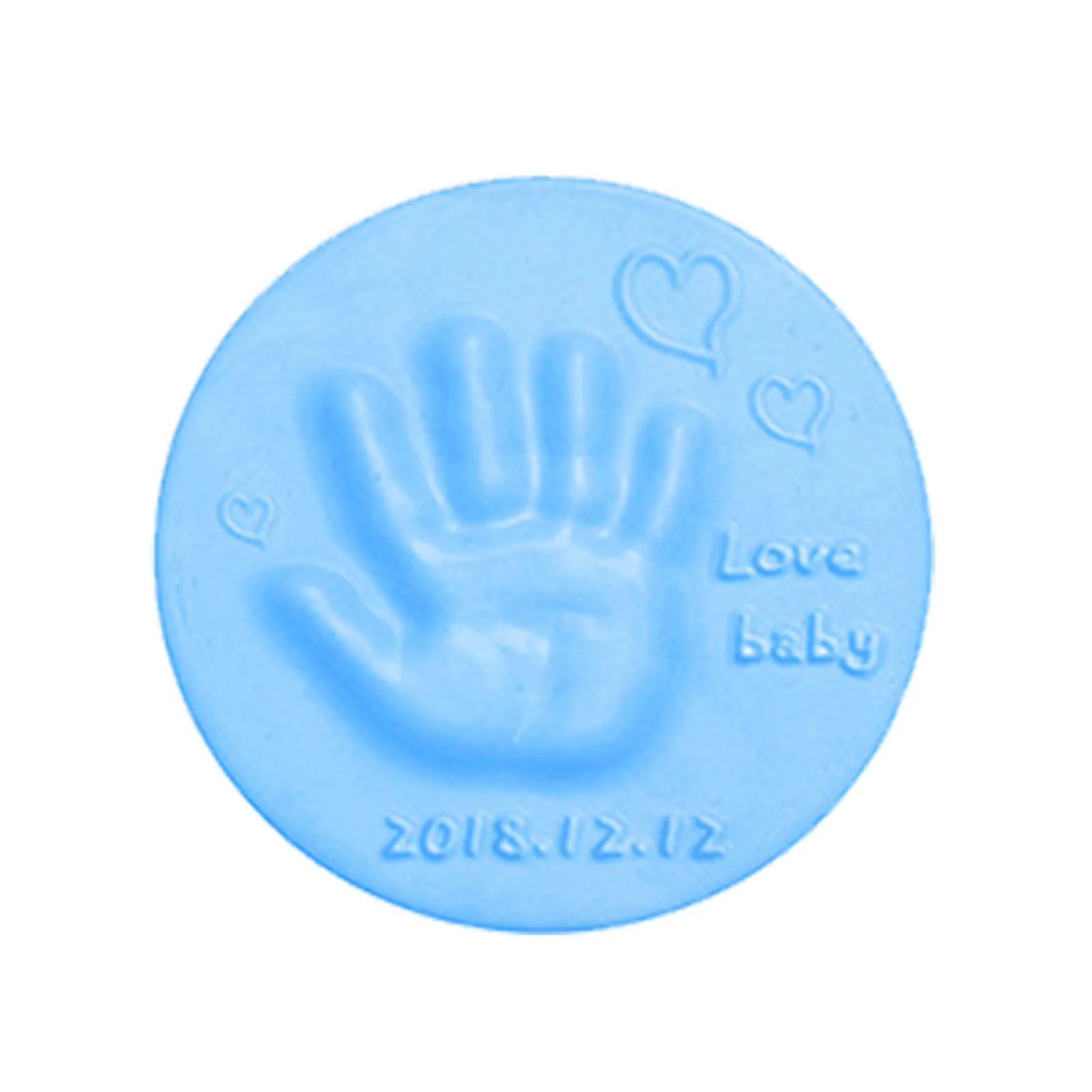 Baby Handprint Casting Kit, Inkpad Mão Pai-Filho, Impressão digital, Secagem a ar, Argila macia, Brinquedos para crianças, 50g