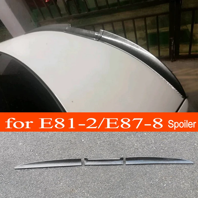 E81 E82 E87 E88 3-section PVC Car Rear Trunk Wing Lip Spoiler Car Window Roof Top Spoiler for BMW 2004-2013 1-Series E81 E82 E87